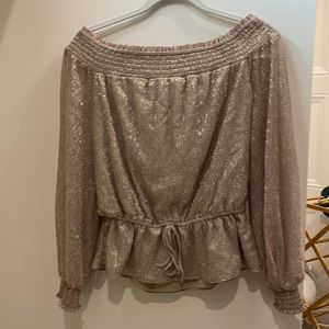 WHBM Glitter top